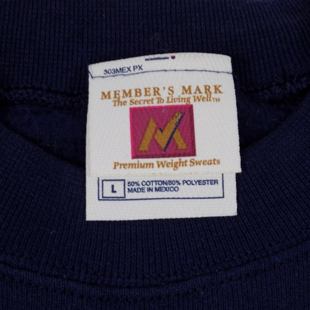Vintage Blue WHITETAIL DEER Sweatshirt Large - Picture 3 of 8